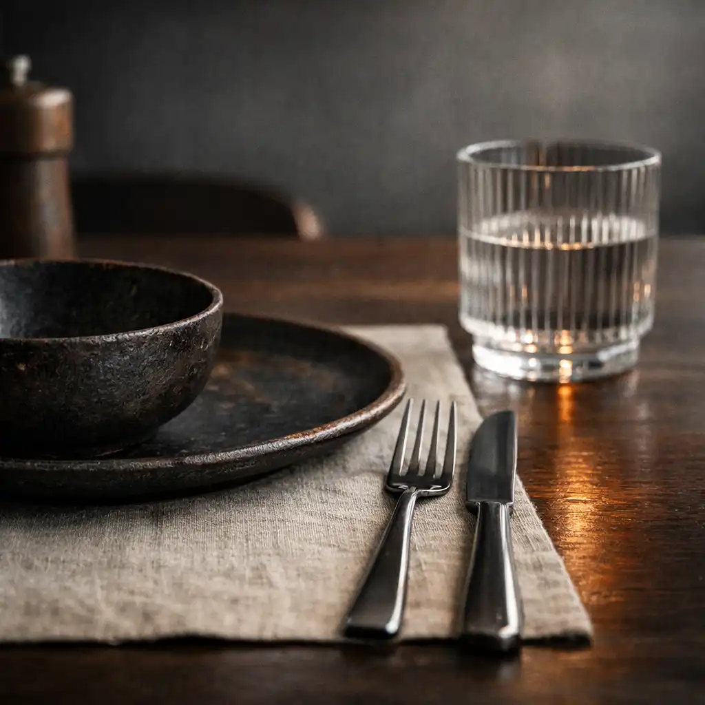 Materialdetail im Restaurant